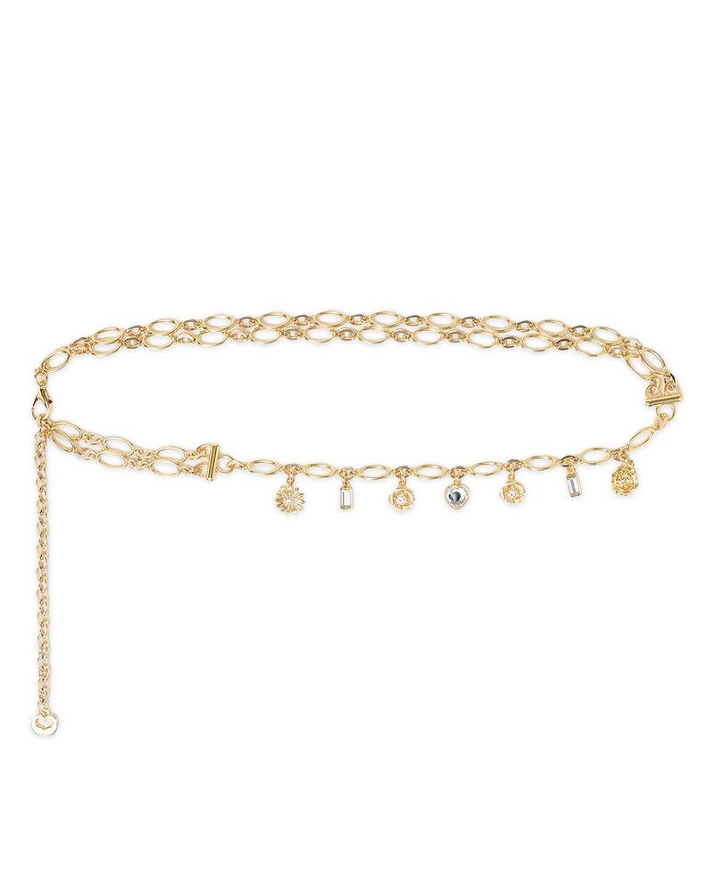 マージュ レディース 付属物 胴締め Maje Women\u0027s Double Chain Belt With Charms Gold ゴールド ベルト・サスペンダー-レディースベルト-バッグ・小物・ブランド雑貨