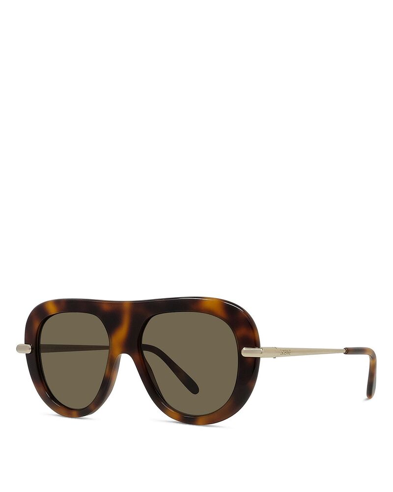 ロエベ レディース 付属物 サングラス・アイウェア Loewe Pilot Sunglasses 52粍 classic havana brown 赤銅色