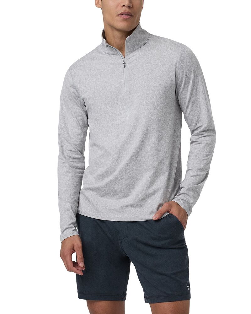 ビュオーリ メンズ アウター パーカー・スウェット ハーフジップ シャツ Vuori Ponto Half Zip Sweatshirt Light Heather Grey グレー