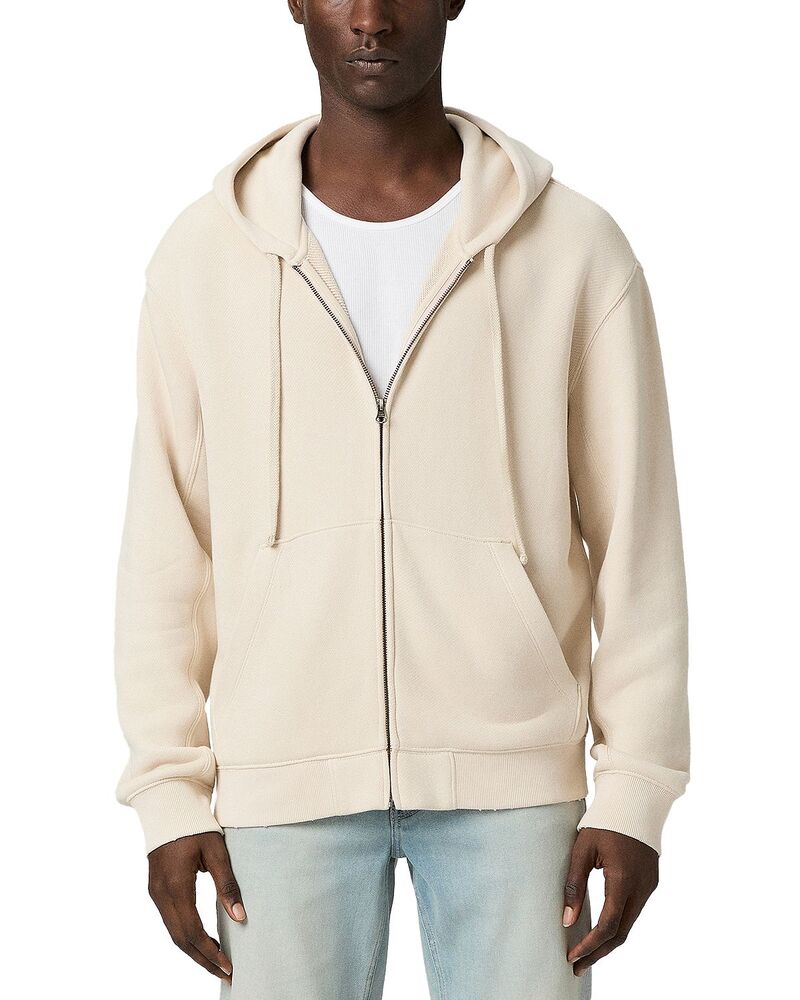 ペイジ メンズ アウター パーカー・スウェット PAIGE Avon Full Zip Hoodie Washed Vanilla Bean