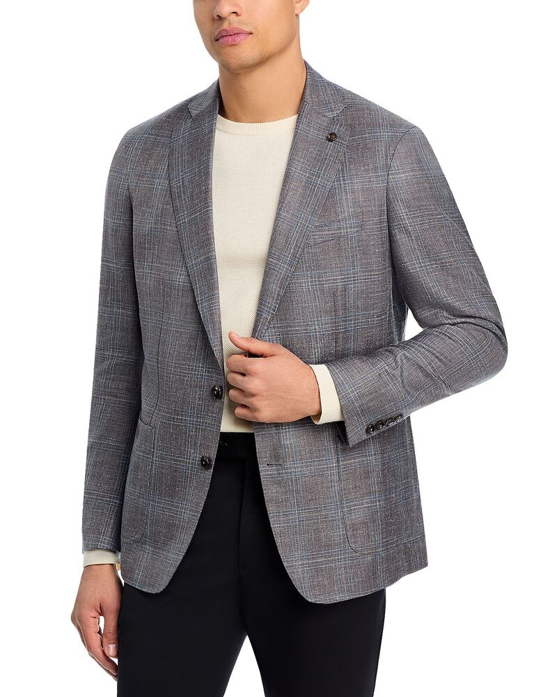 ピーター・銀鏡 メンズ アウター 上衣・上衣 Peter Millar Crown Crafted Pearce Plaid Soft Jacket Espresso 照合のしるし