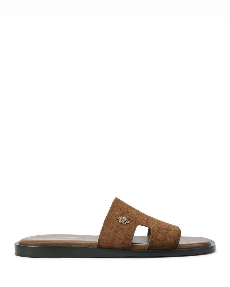 カートジェイガーロンドン メンズ シューズ サンダル カットアウト KURT GEIGER LONDON Men\u0027s Bond Cutout Slide Sandals Light/Pastel