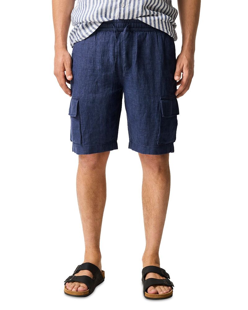 ロッドアンドグン メンズ ボトムス ハーフパンツ・ショーツ ショートパンツ リネン Rodd & Gunn Linen 9" Resort Cargo Shorts Marine｜ReVida 店