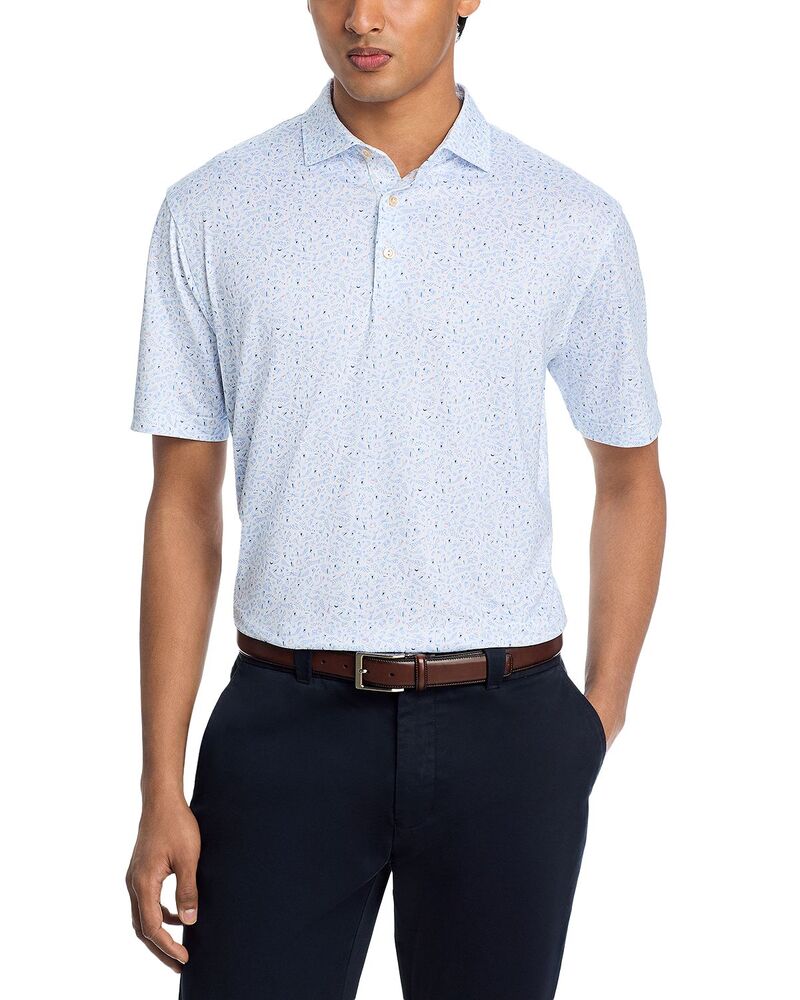ピーター・ミラー メンズ トップス ポロシャツ Peter Millar Nice Shot Performance Golf Polo White ホワイト