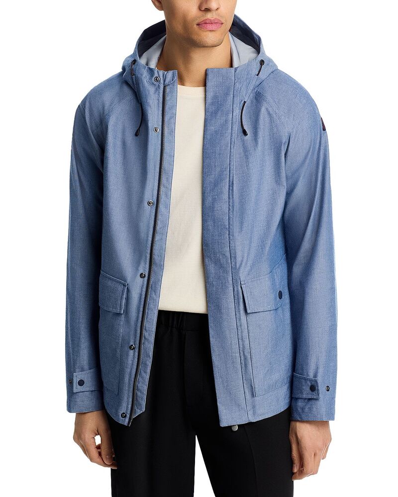 セイブ ザ ダック メンズ アウター ジャケット・ブルゾン Save The Duck Crispin Jacket Indigo Chambray インディゴ｜ReVida 店