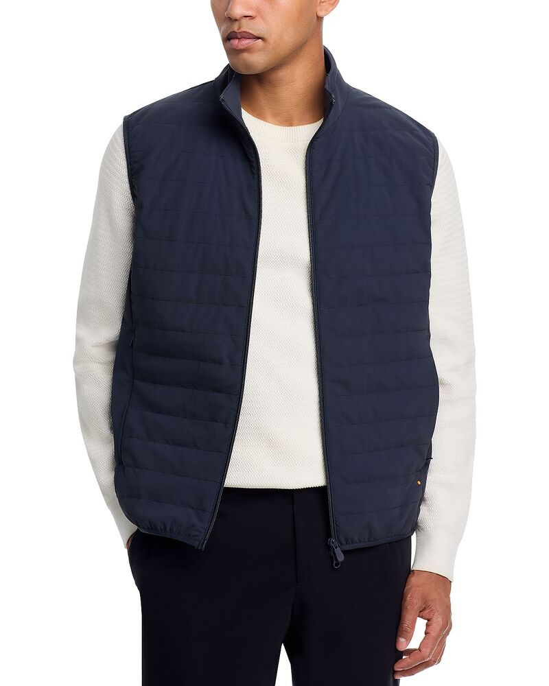 セ前日 ザ 家鴨 メンズ アウター より良い Save The Duck Norm Vest Blue Black 黒いこと