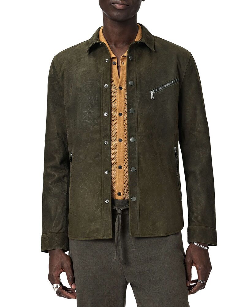ジョンバルベイトス メンズ トップス プルオーバー John Varvatos Kadd Zipocket Shirt Walnut
