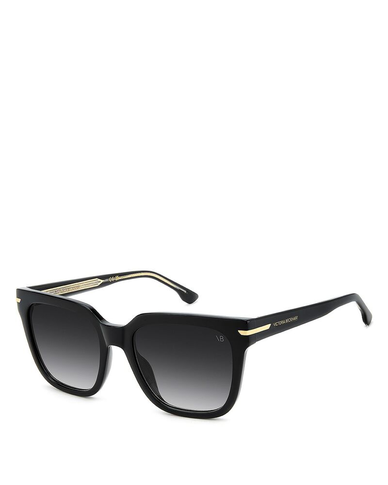 ヴィクトリア ベッカム レディース 佩び物 サングラス・アイウェア Victoria Beckham Square Sunglasses 54粍 Black 黒いこと