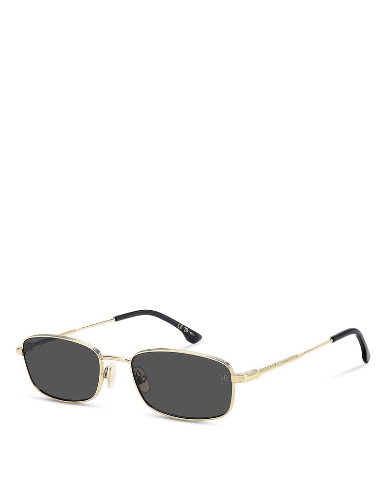 ヴィクトリア ベッカム レディース 佩び物 サングラス・アイウェア Victoria Beckham Rectangular Sunglasses 55粍 Gold Black 黒いこと