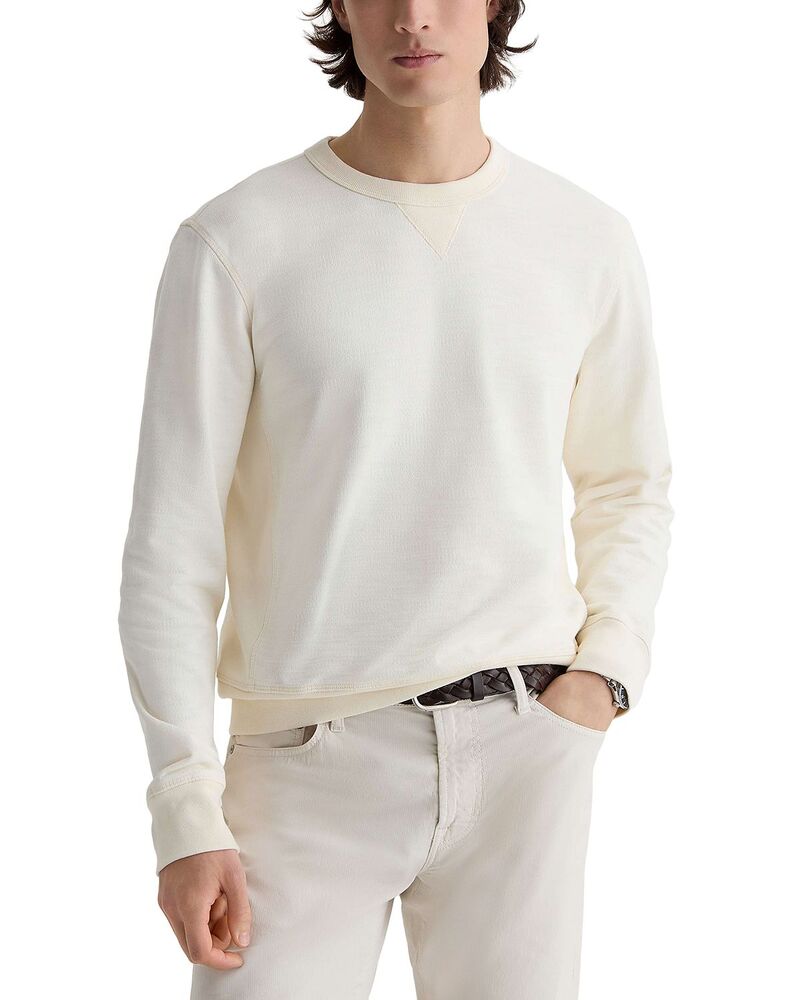 エージー メンズ アウター パーカー・スウェット シャツ AG Blake Crew Sweatshirt Ivory Dust アイボリー