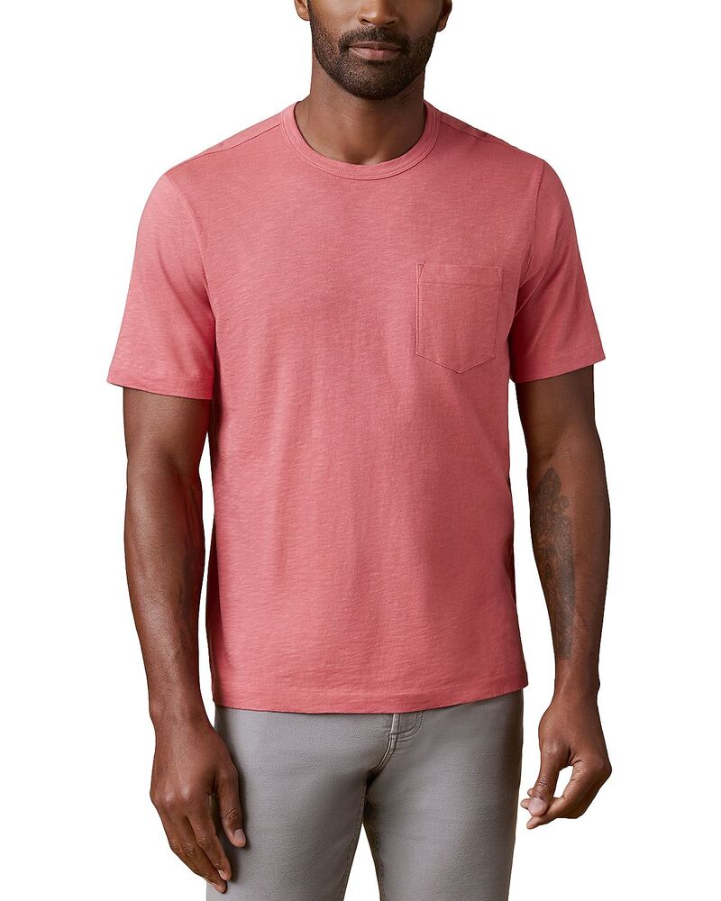 ファレティ メンズ トップス Tシャツ Faherty Sunwashed Tee Coral Red レッド