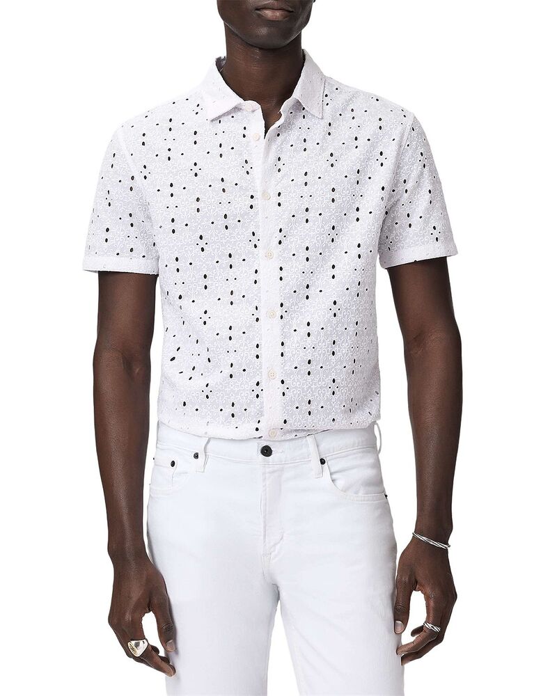 ジョンバルベイトス メンズ トップス シャツ John Varvatosean Short Sleeve Shirt White ホワイト|ReVida 店
