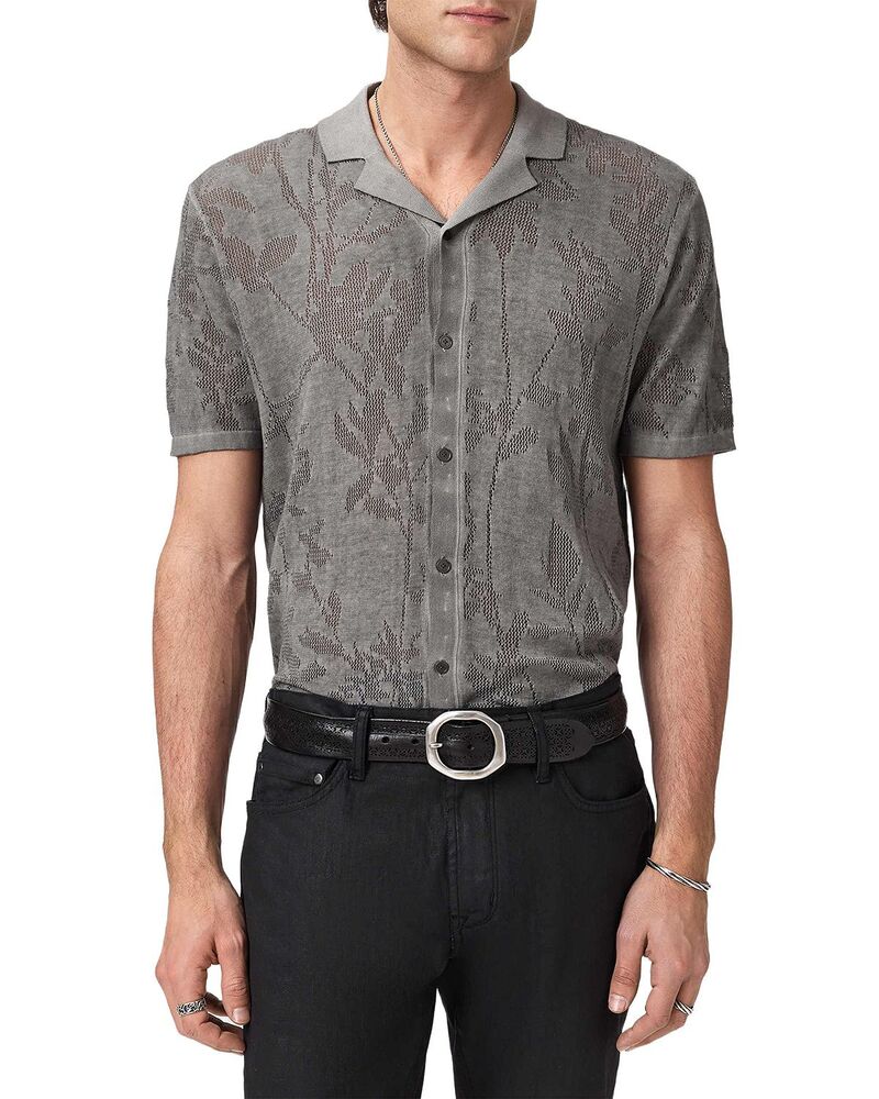 ジョンバルベイトス メンズ トップス シャツ フラワー柄 フラワー John Varvatos Miguel Camp Collar Floral Shirt Flagstone