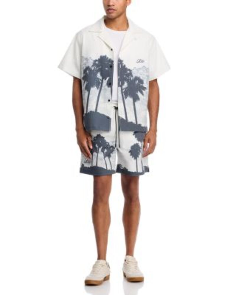 アールティーエー メンズ トップス シャツ プリント ショートパンツ RtA Oversized Shirt & Elasticated Palm Print Shorts One-Size