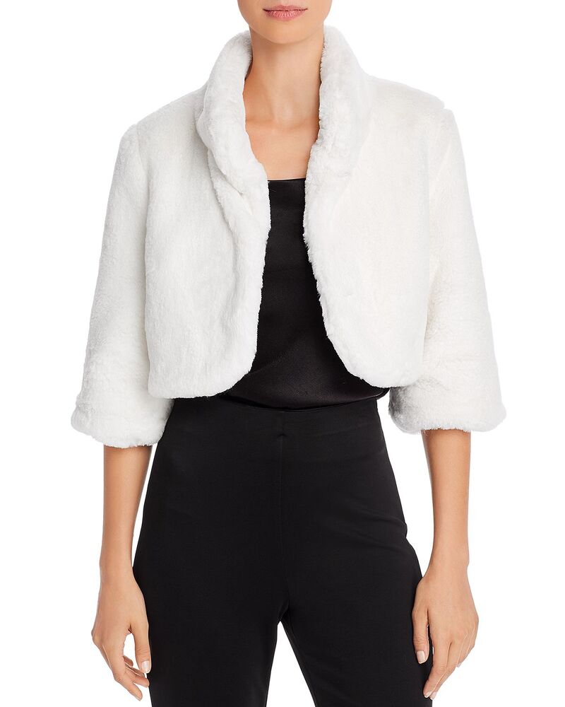 ランドリーバイシェリーシーガル レディース トップス シャツ Laundry by Shelli Segal Faux Fur Shrug Ivory アイボリー