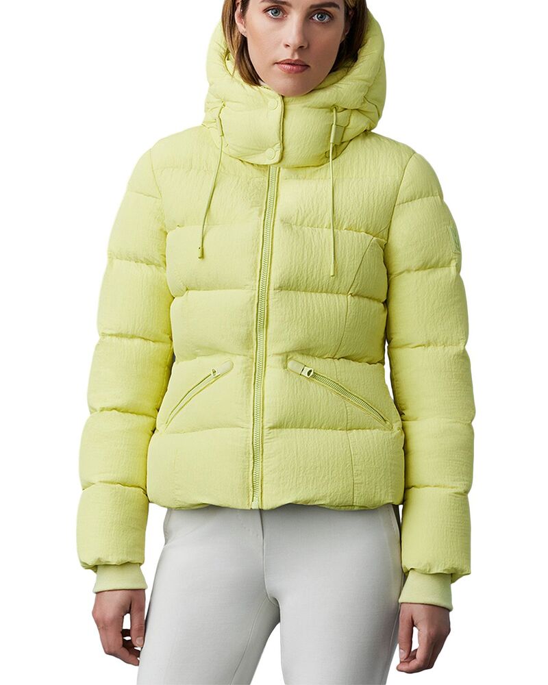マッカージュ レディース アウター ジャケット・ブルゾン ダウン Mackage Madalyn Translucent Ripstop Down Jacket Pale Lime ライム