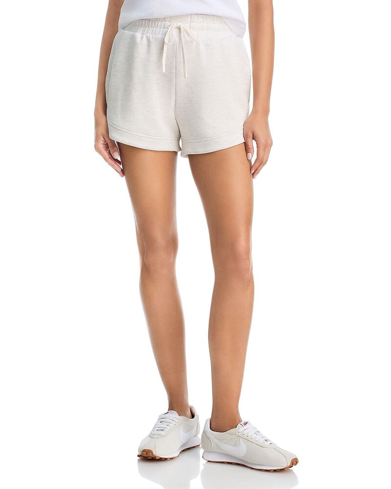 バーレイ レディース ボトムス 二分の一ズボン下・さる股引き 遊撃手ズボン下 Varley Ollie High Rise Shorts Ivory Marl 象牙色 パンツ-レディースファッション