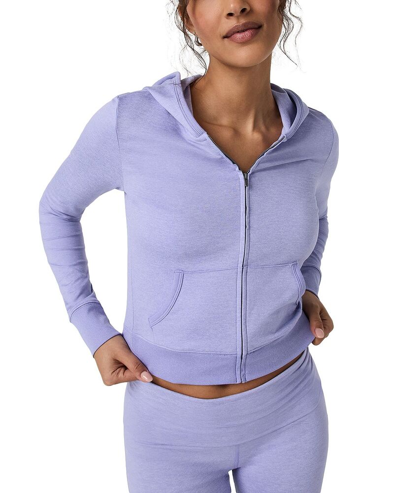 ビュオーリ レディース アウター パーカー・スウェット ミニ Vuori Halo Mini Full Zip Hoodie Hyacintheather ヘザー