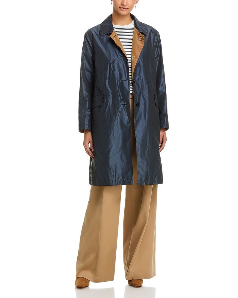 ヘルノ レディース アウター コート Herno Reversible Topper Coat Sky Blue ブルー