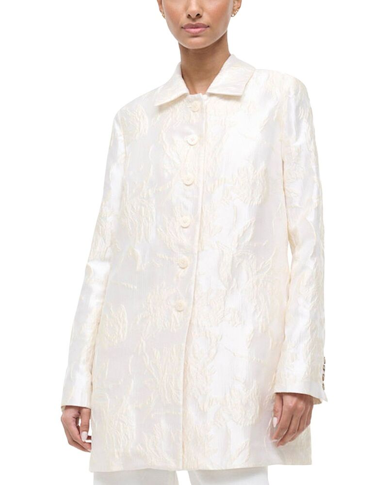 スタウド レディース アウター 上衣・上衣 STAUD Halton Jacquard Jacket Botanic Ivory 象牙色