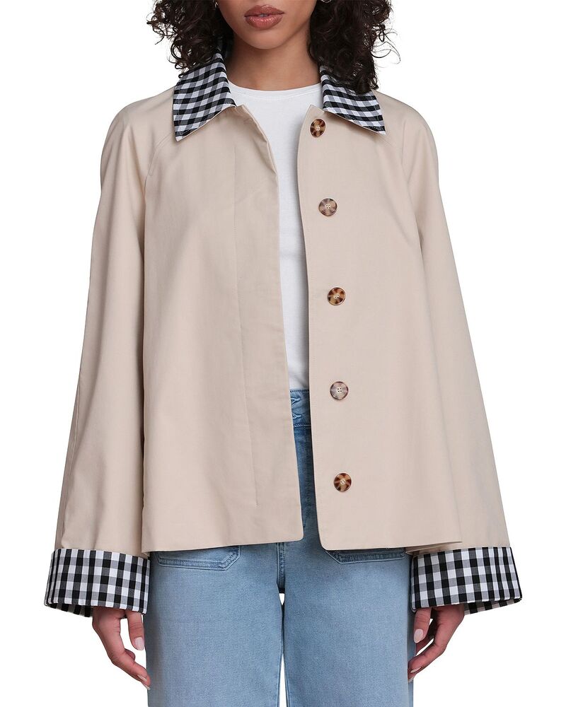 バガテル レディース アウター 厚地の外套 Bagatelle Crop Trench Coat Sand 真砂 レディースファッション-コート・ジャケット