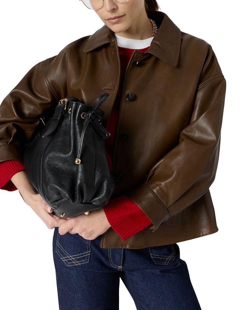 ジェラルド・ダレル レディース アウター 上衣・上衣 なめし革 Gerardarel Tinae Leather Jacket Brown 赤銅色