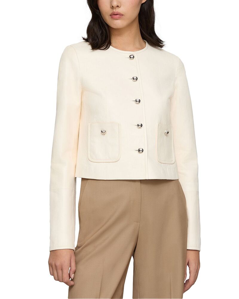 ラファイエットワンフォーエイト レディース アウター 上衣・上衣 Lafayette 148 New York Patch Pocket Short Jacket Ecru エクリュ