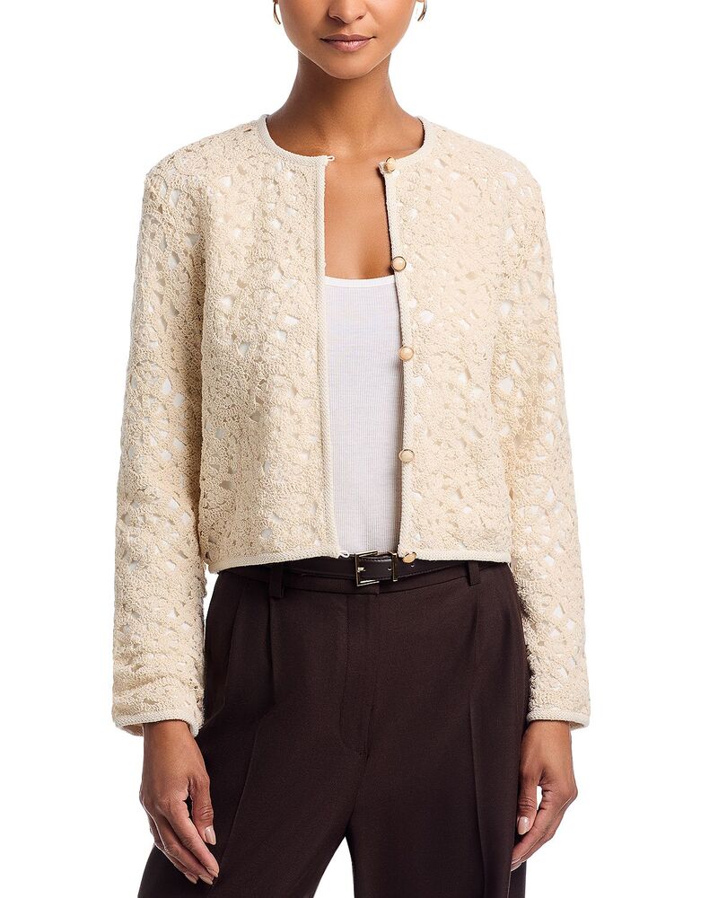フレンチコネクション レディース アウター ジャケット・ブルゾン FRENCH CONNECTION Geo Shell Textured Jacket Ecru エクリュ