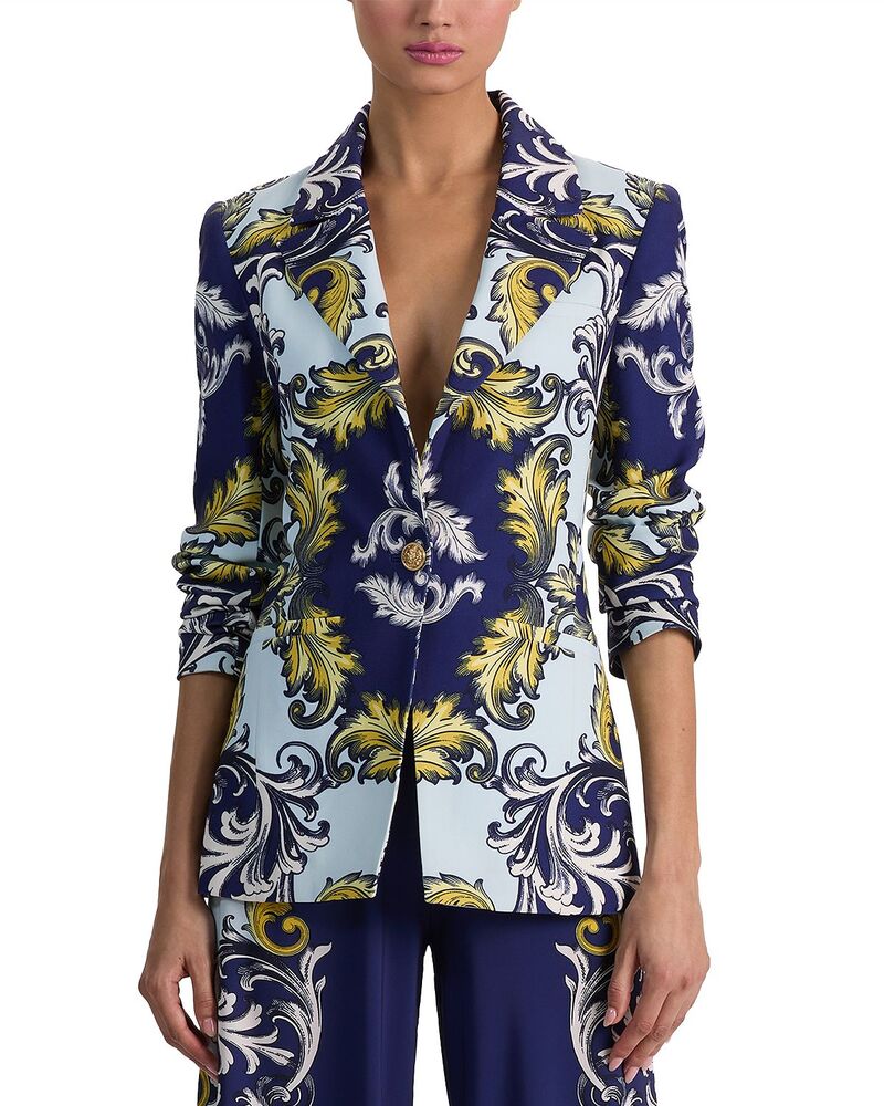 アリスアンドオリビア レディース アウター 上衣・上衣 スポーツジャケット Alice and Olivia Hope Clean Fitted Blazer Antique Scroll