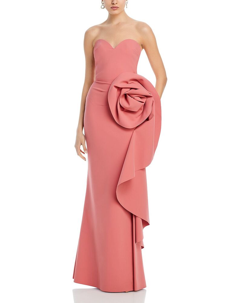 チアラ ボニ プティ ローブ レディース トップス ワンピース Chiara Boni La Petite Robethane Rosette Gown - Exclusive Petal