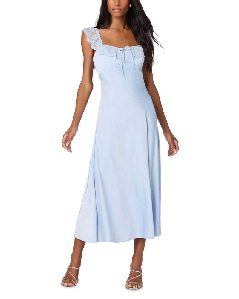 アストール レディース トップス 衣装 ASTR the Label Makiya Dress Blue 青み