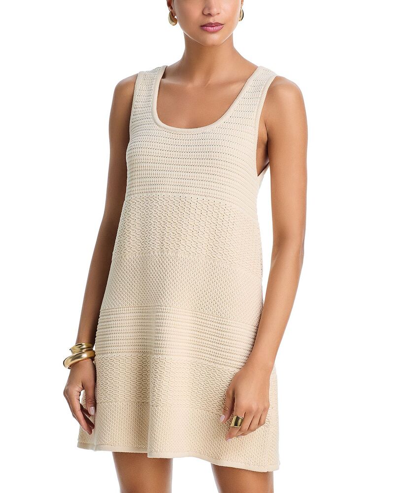 フレンチコネクション レディース トップス 衣装 FRENCH CONNECTION Mozart Striped Texture Dress Ecru エクリュ レディースファッション-ワンピース