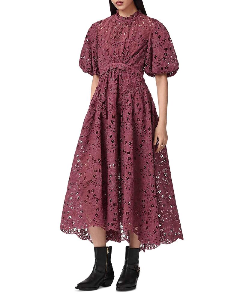 オールセインツ レディース トップス ワンピース ALLSAINTS Odette Dress Raspberry