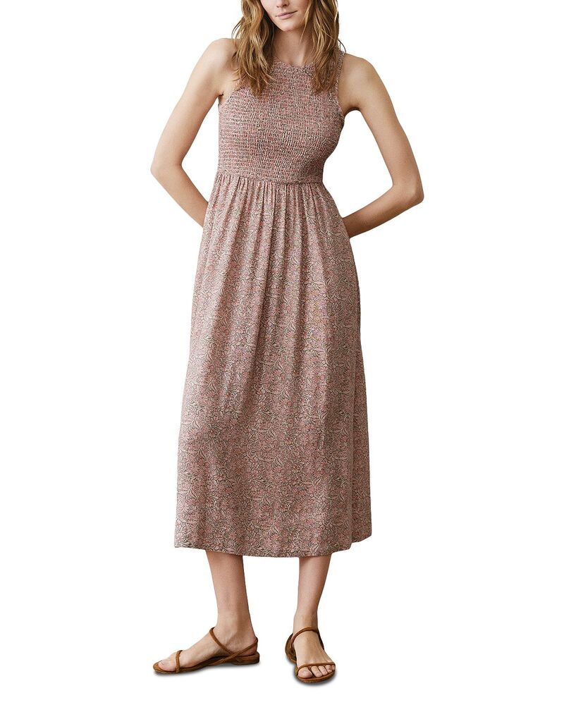マリーン レイヤー レディース トップス ワンピース シャーリング マキシ Marine Layer Darcy Smocked Maxi Dress Multi Floral マルチカラー