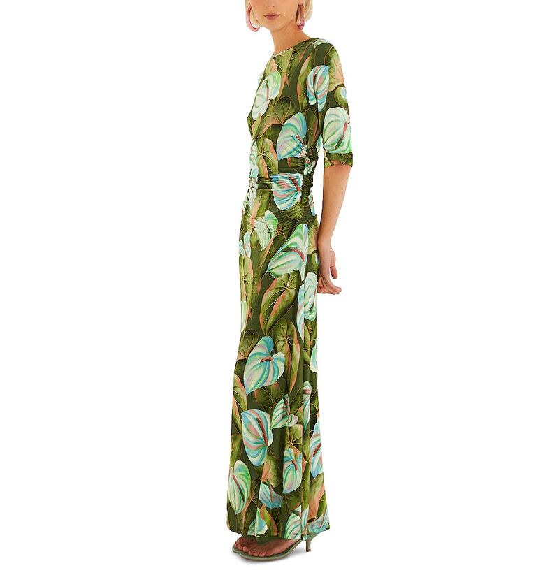 ファーム レディース トップス ワンピース マキシ FARM Rio Anturium Leaves Maxi Dress Anturium L｜ReVida 店