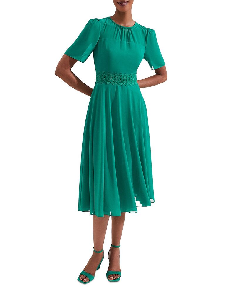ホッブスロンドン レディース トップス ワンピース HOBBS LONDON Cressida Dress Meadow Green グリーン