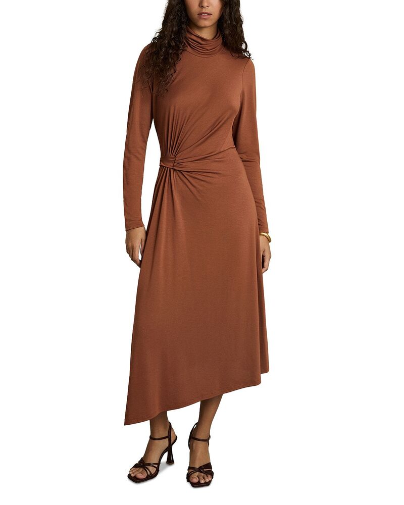 レイス レディース トップス ワンピース ミディ ジャージー REISS Jersey Midi Dress Camel キャメル