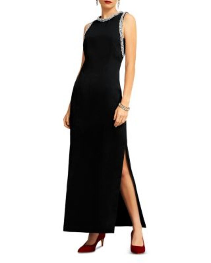 ホッブスロンドン レディース トップス ワンピース HOBBS LONDON Black Tie Collection Angelina Dress One-Size ブラック