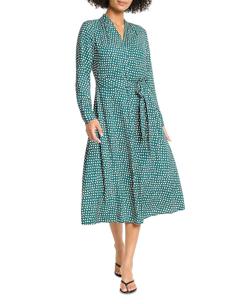 ニックプラスゾーイ レディース トップス ワンピース NIC+ZOE Shadow Dot Olivia Dress Green Multi グリーン