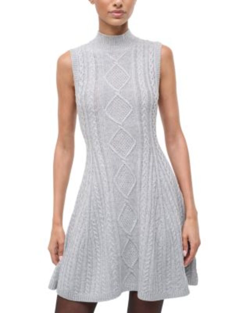 スタウド レディース アウター ニット・セーター STAUD Charade Cable Knit Sweater Dress One-Size