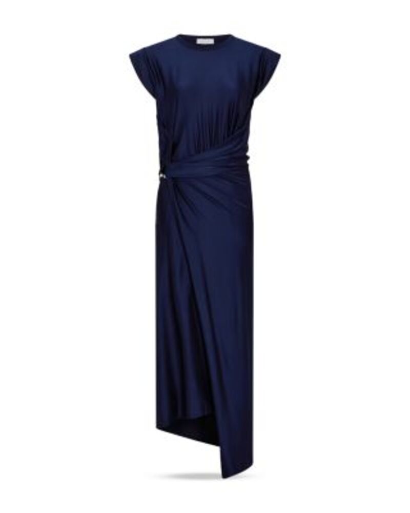ラバンヌ レディース トップス ワンピース アシンメトリー Rabanne Gathered Asymmetric Long Dress One-Size