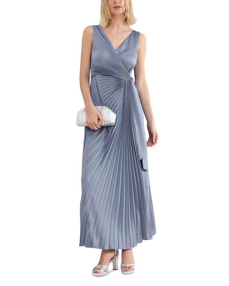 フェイズ・エイト レディース トップス ワンピース Phaseight Emlyn Wrap Dress Pale Blue ブルー