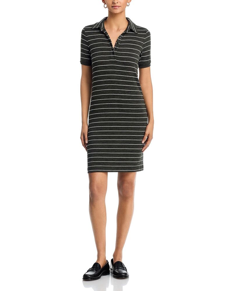 ラグアンドボーン レディース トップス ワンピース ポロシャツ ミニット rag & bone The Knit Stripe Polo Mini Dress Army Multi アーミー