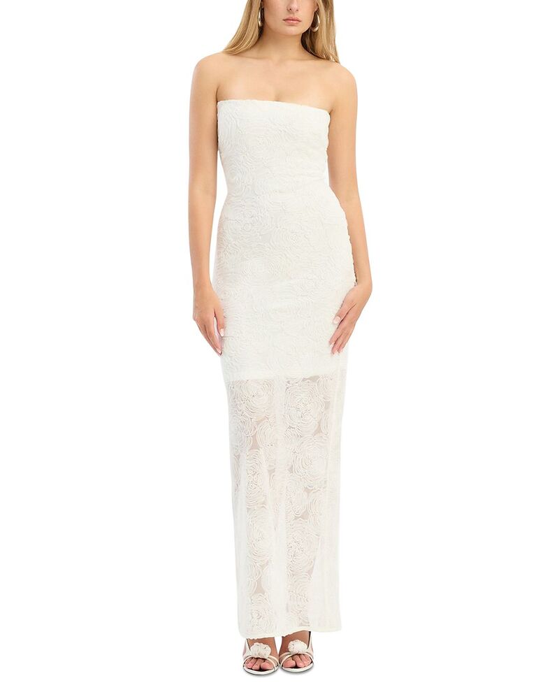 ローテート レディース トップス ワンピース メッシュ ROTATE Mesh Tube Dress Egret
