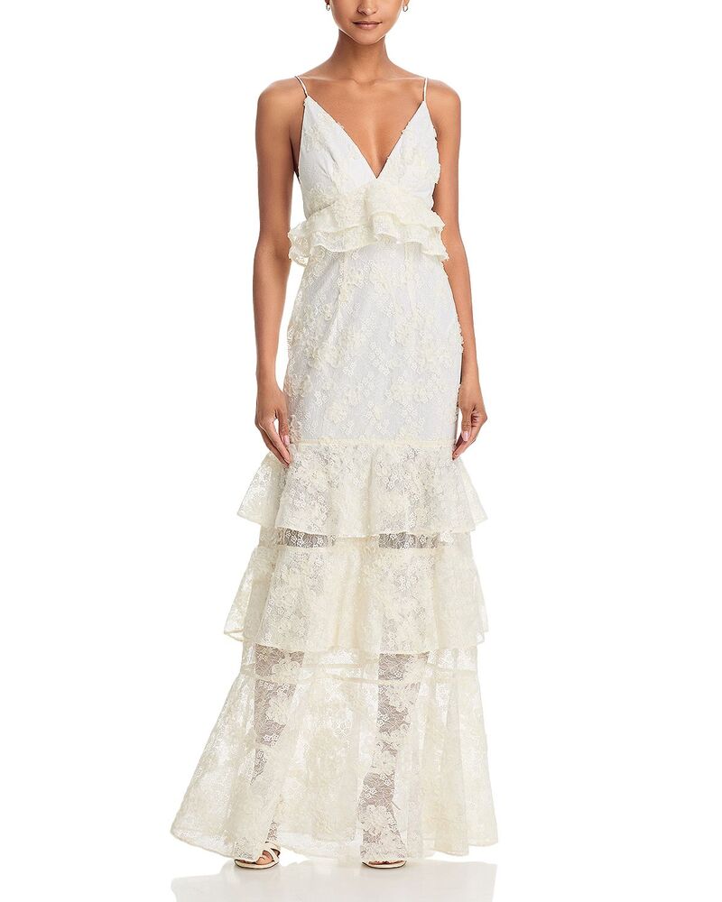 黒いこと頭光 レディース トップス 衣装 マキシ Black Halo Eris Maxi Dress Cream 皮膚軟化剤