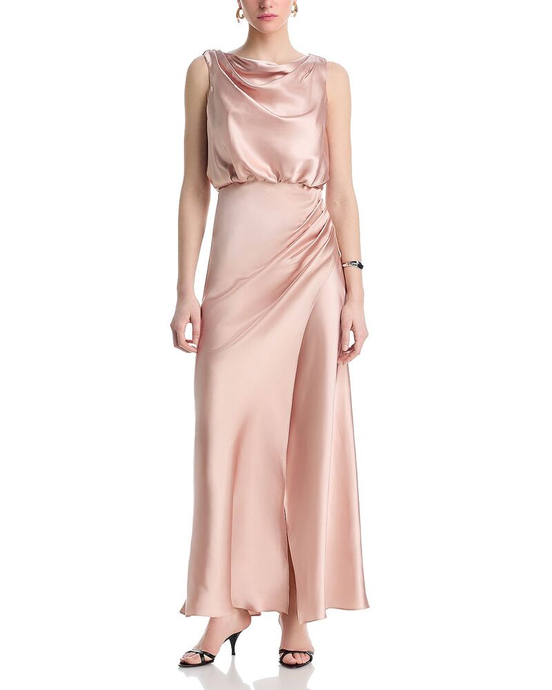 アクア レディース トップス ワンピース ドレープ マキシ AQUA Draped Maxi Dress - Exclusive Blush ブラッシュ