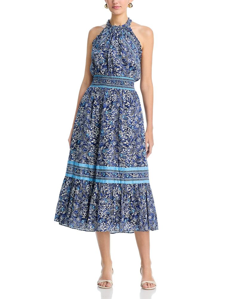 レイミー ブルック レディース トップス ワンピース プリント Ramy Brook Printedelia Dress Navy Floral ネイビー