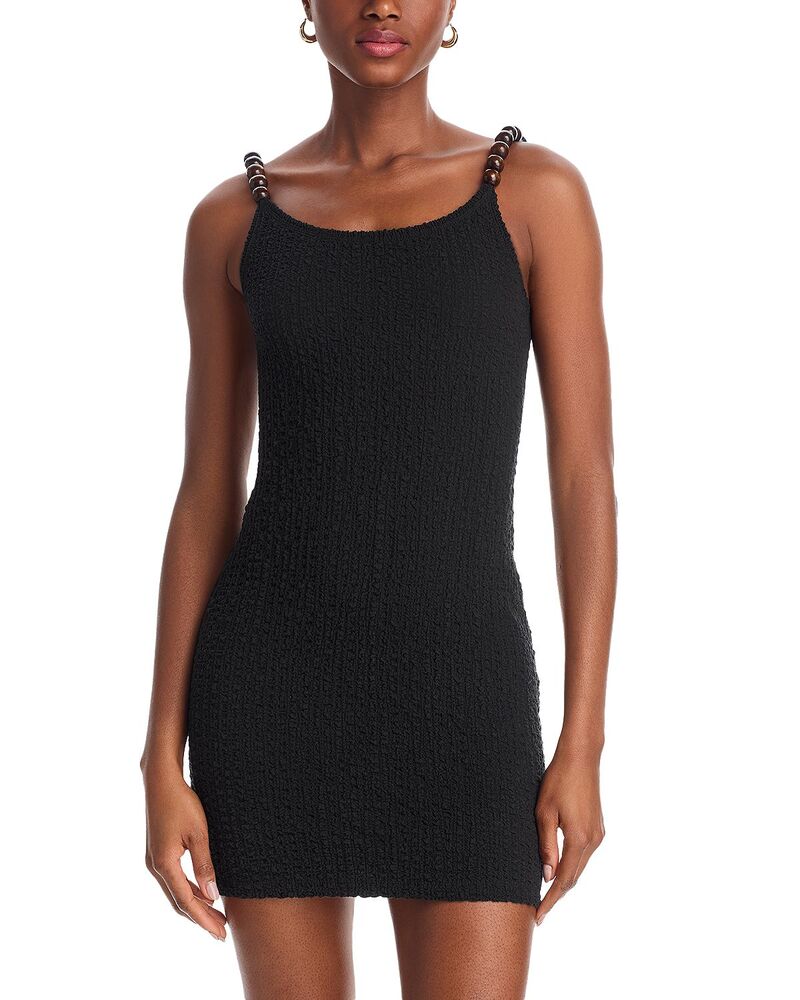 ナヌシュカ レディース トップス ワンピース Nanushka Reyne Bead Strap Dress Black ブラック