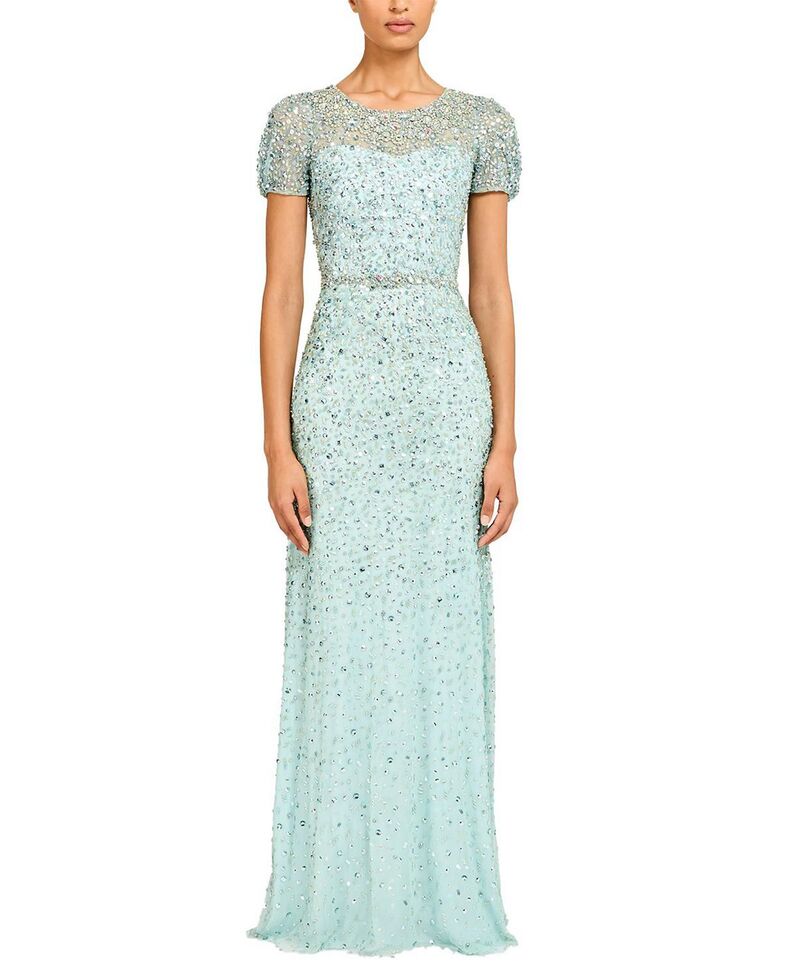ジェニー・パッカム レディース トップス ワンピース Jenny Packham Epoch Dress Crystal Aqua アクア