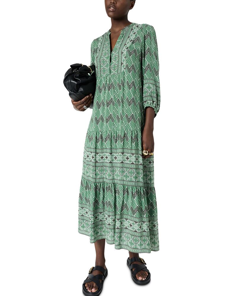 ジェラルド・ダレル レディース トップス ワンピース ティアード Gerardarel Riham Tieredress Green グリーン